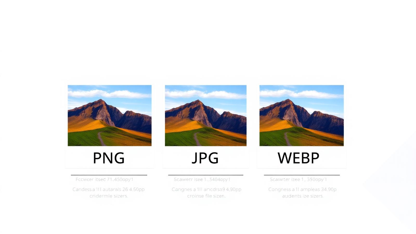 PNG vs JPG vs WebP: Which Image Format Should You Choose?